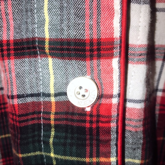 LAUREN RALPH LAUREN plaid flannel sleep shirt sz M - Picture 6 of 6